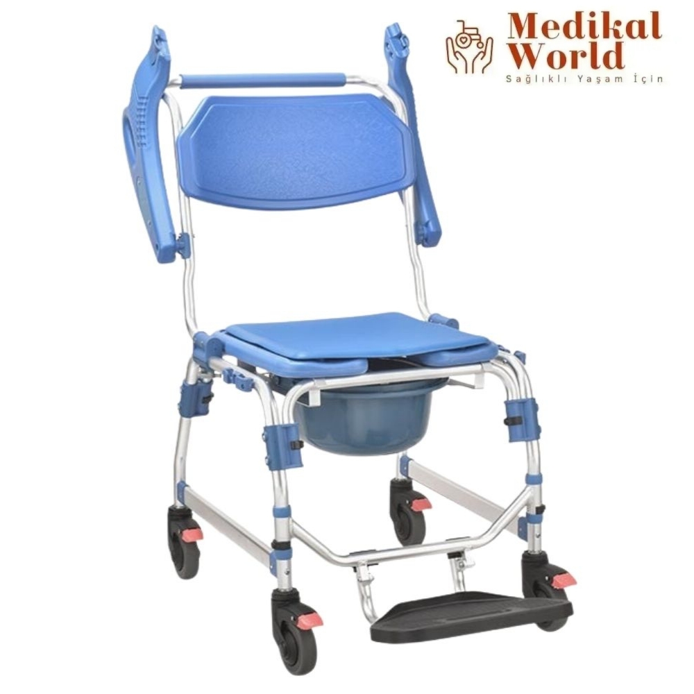 Poylin P612 Alüminyum Banyo Tuvalet Sandalyesi